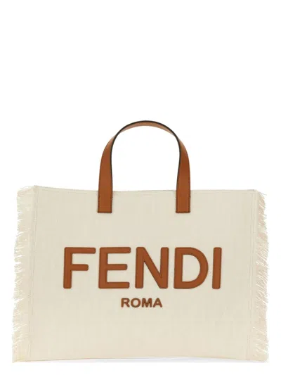 Fendi Men's Ff Jacquard Bag | Size Uni | 7va591 In Multicolour