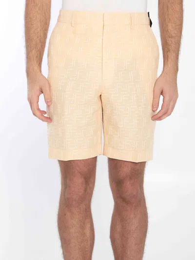 FENDI FENDI MEN FF JACQUARD BERMUDA SHORTS
