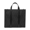 Fendi Structured Monogram Tote Bag With Detachable Strap In Black