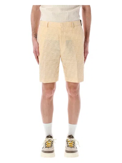 FENDI MEN'S FF JAQUARD SHORTS