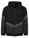 Fendi Men Ff Jersey Sweatshirt In Black