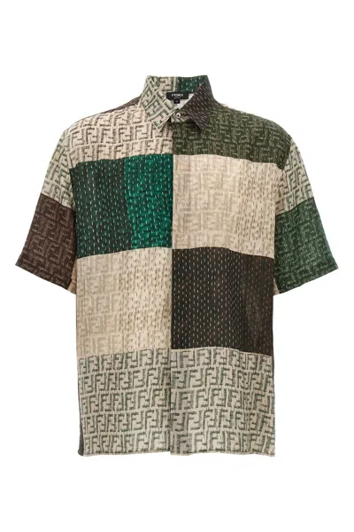 FENDI FENDI MEN FF LINEN SHIRT