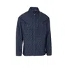 Fendi Giubbino In Denim Ricamato Uomo In Blue