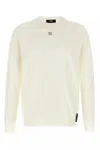 Fendi White Virgin Wool Sweater In White