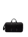 Fendi `ff` Medium Boston Bag In Black