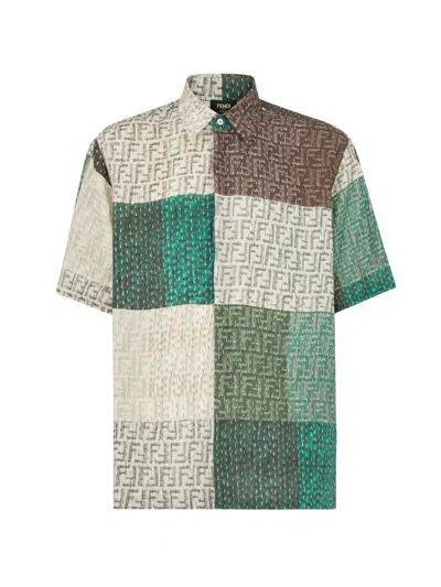 FENDI FENDI MEN FF PATCH SHIRT