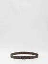 Fendi Ff Reversible Belt In Brown