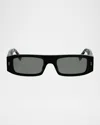 Fendi Fe40181i Ff Squared 01a Nero Sunglasses In Black