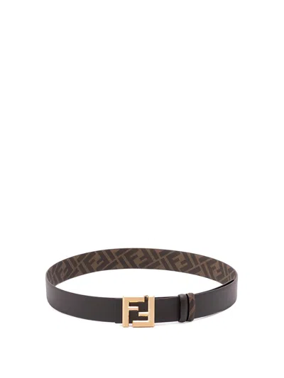 Fendi Men `ff Squared` Belt In Multi