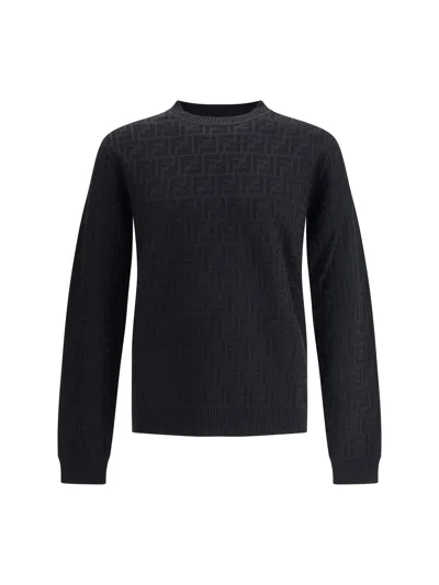 Fendi Men Ff Sweater In Black