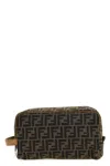 Fendi Men 'ff' Wash Bag In Black