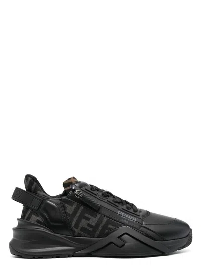 FENDI MEN'S FLOW LEATHER SNEAKER