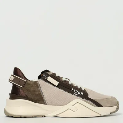 Fendi Men's Flow Nubuck Sneaker In Multi