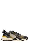 Fendi Streamlined Sneakers Featuring Contrast Panels In Multicolor