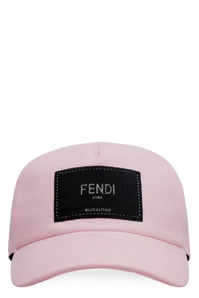 Fendi Men's Fxq768aikh Baseball Canvas In Rosa