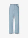 Fendi Men High Waist Jeans In Blue