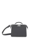 Fendi Men 'iseeu Small' Grey Handbag With Removable Internal Pocket In Leather Man In Gray
