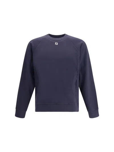 Fendi Raglan-sleeve Sweatshirt In Blue