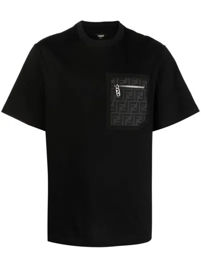 FENDI MEN'S JERSEY T-SHIRT
