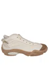 Fendi Lab Fabric Sneakers In Brown