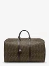 Fendi Men Large Duffle Ff Ff Fabric Travel Bag In Multi