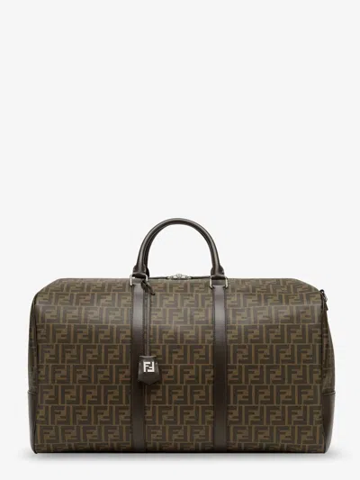 Fendi Men Large Duffle Ff Ff Fabric Travel Bag In Multi