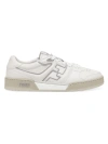 Fendi Men's Leather Low-top Sneakers In White Grey