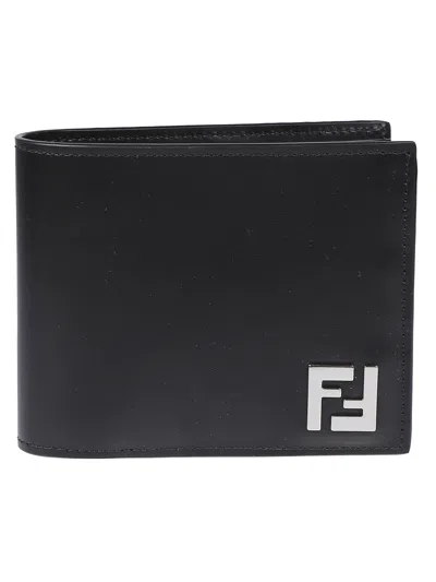 Fendi Men Leather Wallet In Black