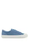 Fendi Valentino Garavani White Mesh True Actress Sneakers In Blue