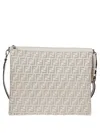 Fendi Beige After Ff Crossbody Bag In White