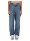 Fendi Long Jeans In Blue