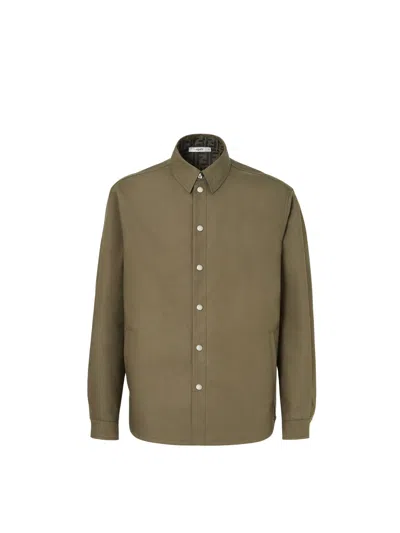 Fendi Men's Long-sleeve Button-up Shirt In Animal Print