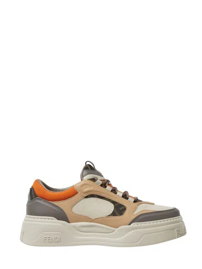 Fendi Men's Low-top Sneaker In Orange