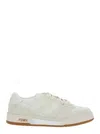 Fendi Match Ff Jacquard And Leather Sneakers In White