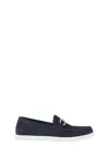 Fendi Midnight Suede O Lock Light Loafers