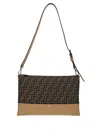 Fendi Men Mini Bag With Logo In Brown