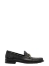 Fendi Men  O' Lock Leather Loafer With Ff Insert In Black