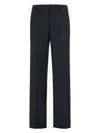 Fendi Night Blue Virgin Wool Trousers