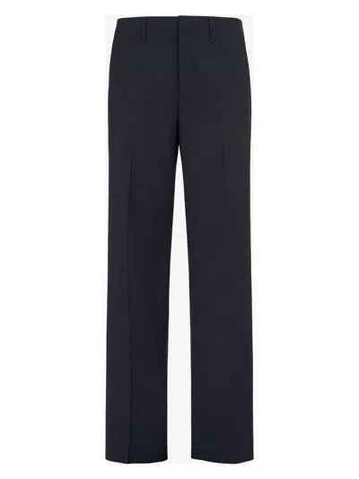 FENDI MEN'S NIGHT VIRGIN WOOL TROUSERS