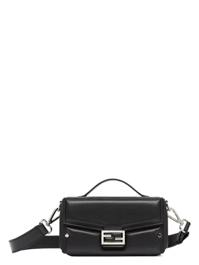 Fendi Men's Nvo - Baguette Soft Trunk Bag In Black