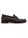 FENDI MEN'S O'LOCK LEATHER LOAFERS