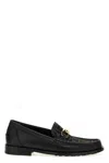 Fendi Men  O' Lock Leather Loafer With Ff Insert In Black
