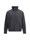 Fendi Men Padded Ff Nylon Bomber Jacket In Black