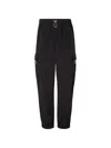 Fendi Straight Trousers Elastic Waistband Cargo Pockets In Multi