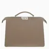 Fendi Beige Peekaboo Iseeu Medium Bag In Nylon Men In Beige