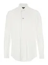 Fendi Regular Fit Cotton Shirt With Long Sleeves In White