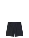 Fendi Black Cotton Bermuda Shorts Men In Black