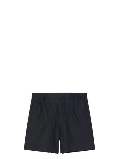 Fendi Men's Poplin Bermuda Shorts In Black