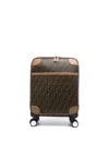 Fendi Brown Ff Motif Zipped Suitcase For Men In Tab.mr Sand P