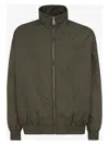 Fendi Long-sleeved Pilot Jacket In Loden